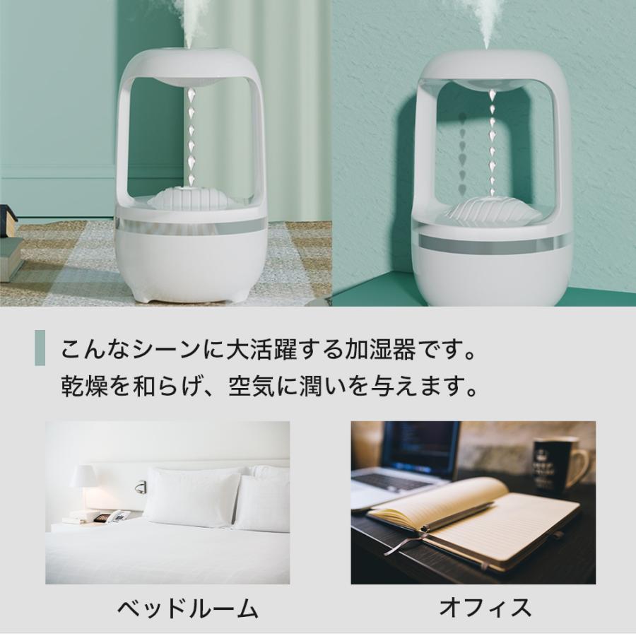 反重力加湿器 反重力水滴加湿器 加湿器 反重力 水滴の流れ 静音 ストロボ効果 反重力 500ml オフィス 家庭用 面白い お手入れ簡単 水入れ簡単 大容量 送料無料 |  | 01