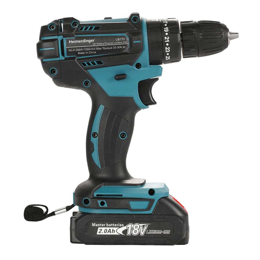 電動ドライバー マキタ 18V 互換 軽量モデル 本体・電池2個 電動ドライバー マキタ 18V 互換 軽量モデル 本体・電池2個