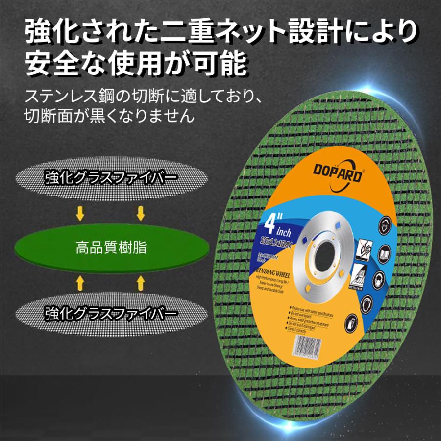 グラインダー サンダー 替刃 切断砥石 砥石 内径16mm 外径100mm アウトレット品 Heimerdinger  送料無料 |  | 02