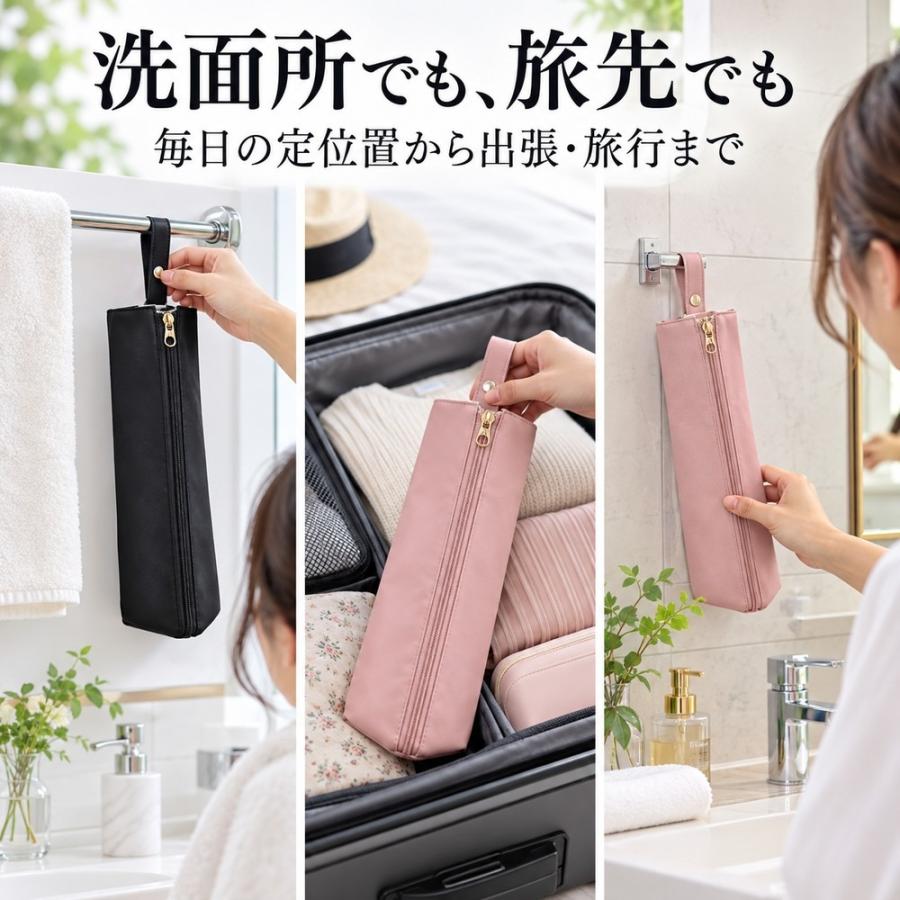 ヘアアイロンケース ヘアアイロンポーチ 耐熱 ヘアアイロン 収納 ポーチ 吊り下げ 引っ掛け 耐熱ポーチ コテ カールアイロン ストレートアイロン 旅行 トラベル |  | 07