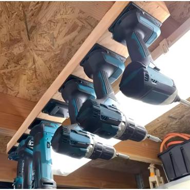 マキタ18V 電動工具ホルダー ２個 電動工具用 パワーマシン収納ラック バイスマシンホルダー 壁掛け収納ブラケット マキタ18V電動工具用 送料無料 |  | 01