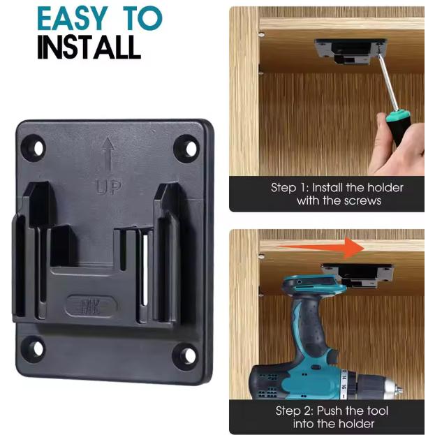 マキタ18V 電動工具ホルダー ２個 電動工具用 パワーマシン収納ラック バイスマシンホルダー 壁掛け収納ブラケット マキタ18V電動工具用 送料無料 |  | 03