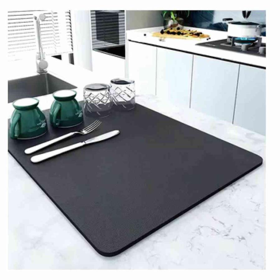 キッチンマット 珪藻土 折りたたみ式 水切りマット キッチン用品 食器乾燥 自然乾燥 滑り止め 吸水 抗菌 送料無料 |  | 01