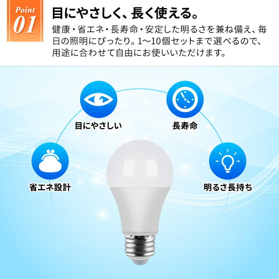 LED 電球 E26 E17 60W 40W 相当 明るい ライト LEDライト LED電球 一般電球 照明 節電 広配光 工事不要 簡単設置 ペンダントライト ガラス おしゃれ 子供部屋 |  | 01