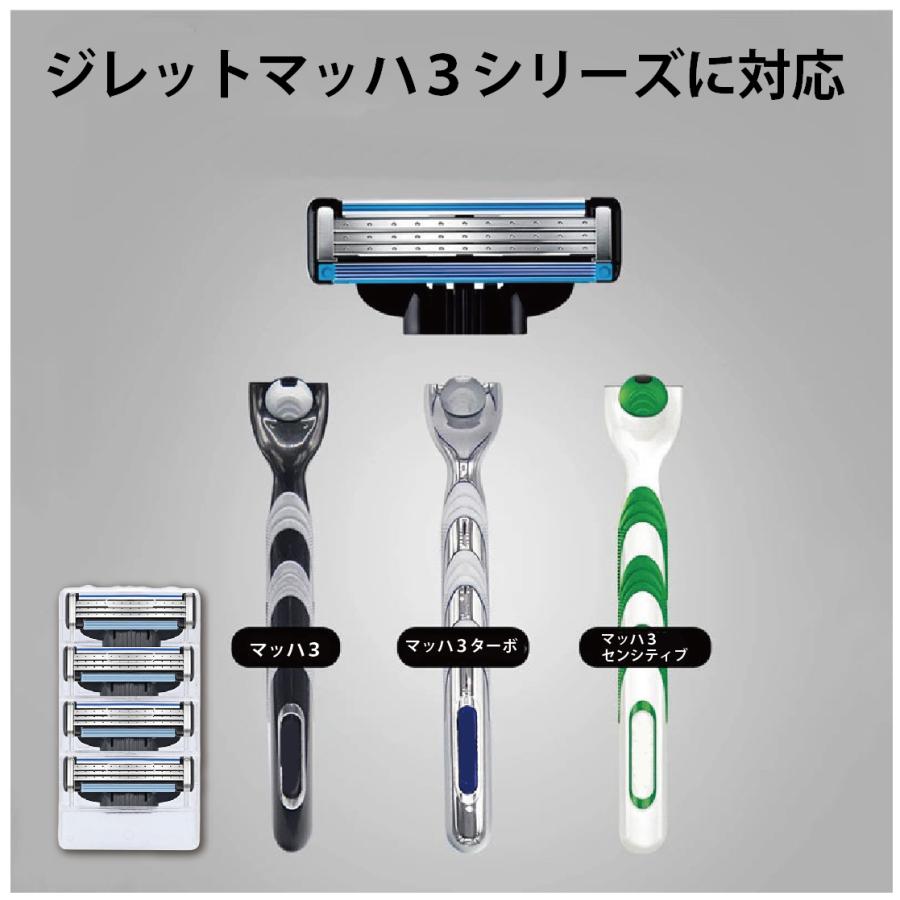 ジレット マッハシン3 Gillette Mach3 3枚刃 シンスリー マッハ3 替刃 互換品 16個入り カミソリ 髭剃り 送料無料 ソレルン |  | 02