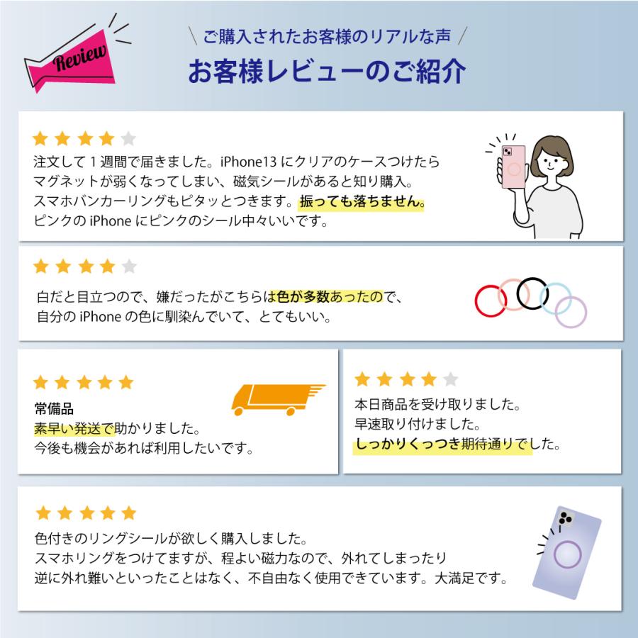 マグセーフ Android 用 Mag Safe 対応 シール リングシール リング 8色 Qi をマグセーフに対応させるシール エクスペリア ギャラクシー 送料無料 |  | 01