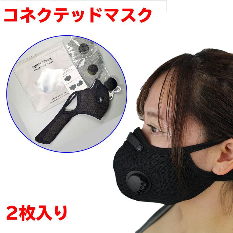 こちらの商品はファン付きコネクテッドマスク 排気ポート付きスマートマスクを融合させた最新商品です コネクテッドマスクも 排気ポート付きマスク も年に登場 Mask Covid19 14 01 コネクテッドマスク Four 2枚 ダブル排気 ファン付 電動マスク