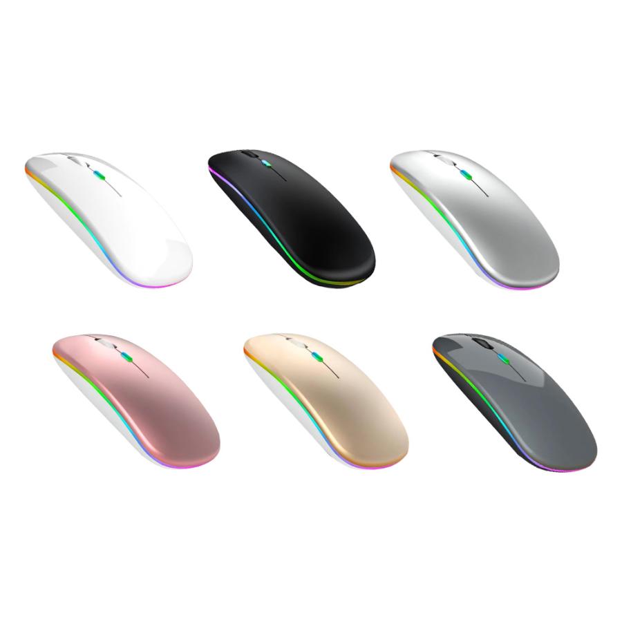 ワイヤレスマウス 充電式 薄型 軽量 無線 ワイヤレス 2.4G 5.0G windows mac chrome 静音 ロジクール からの買い替えに 送料無料 爆買 |  | 06