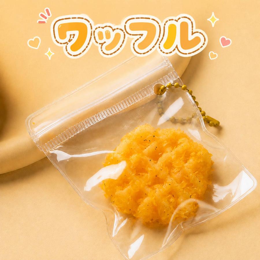 お菓子スクイーズ キーホルダー 食品サンプル もちもち ぷにぷに