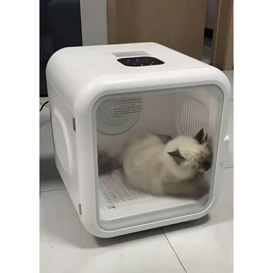 ペットドライルーム 犬用 猫用 ペットドライヤールーム ペット乾燥機 ドライボックス 自動乾燥 温度調整 毎日のケア用品 小型犬 中型犬 猫対応 多頭飼い シャン |  | 06