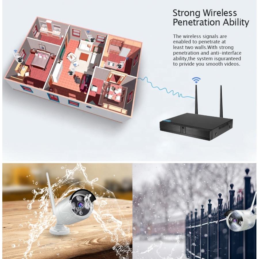 Wi-Fi 防犯ワイヤレスカメラ 4台 防水 1080P スマホ連携 日本語モデル 簡単設定 インターネット環境無くても使用可能 |  | 05