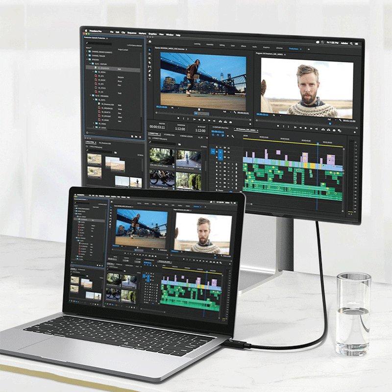 サンダーボルト4 ケーブル 1m Thunderbolt 4 USB-C 100W出力 8K対応 40Gbps 高速データ転送 MacBook Air Pro iPad Pro 送料無料 |  | 07