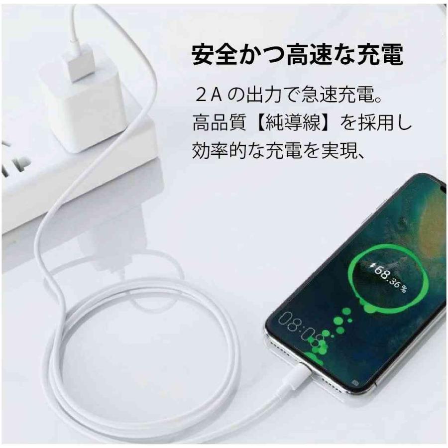 タイプC 充電ケーブル 急速充電 USB type-C 1メートル 2本 1m iPhone/iPad/Android/MacBook/タブレット 送料無料 |  | 03
