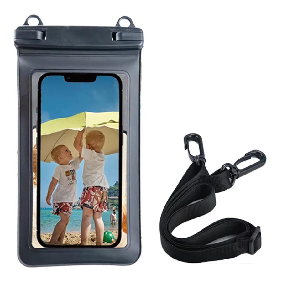 防水ケース 2枚 iPhone ProMaxがケース付きのまま入る スマホ iphone15 IPX8防水 7.3インチ以下全機種対応 Face ID認証対応 ネックストラップ付き |  | 07