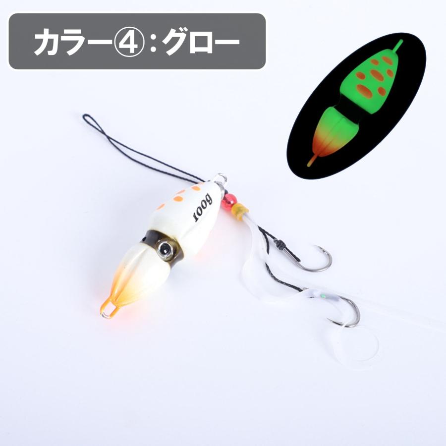 タイラバオモック4個セット フック ネクタイ スライダー付 200 250g
