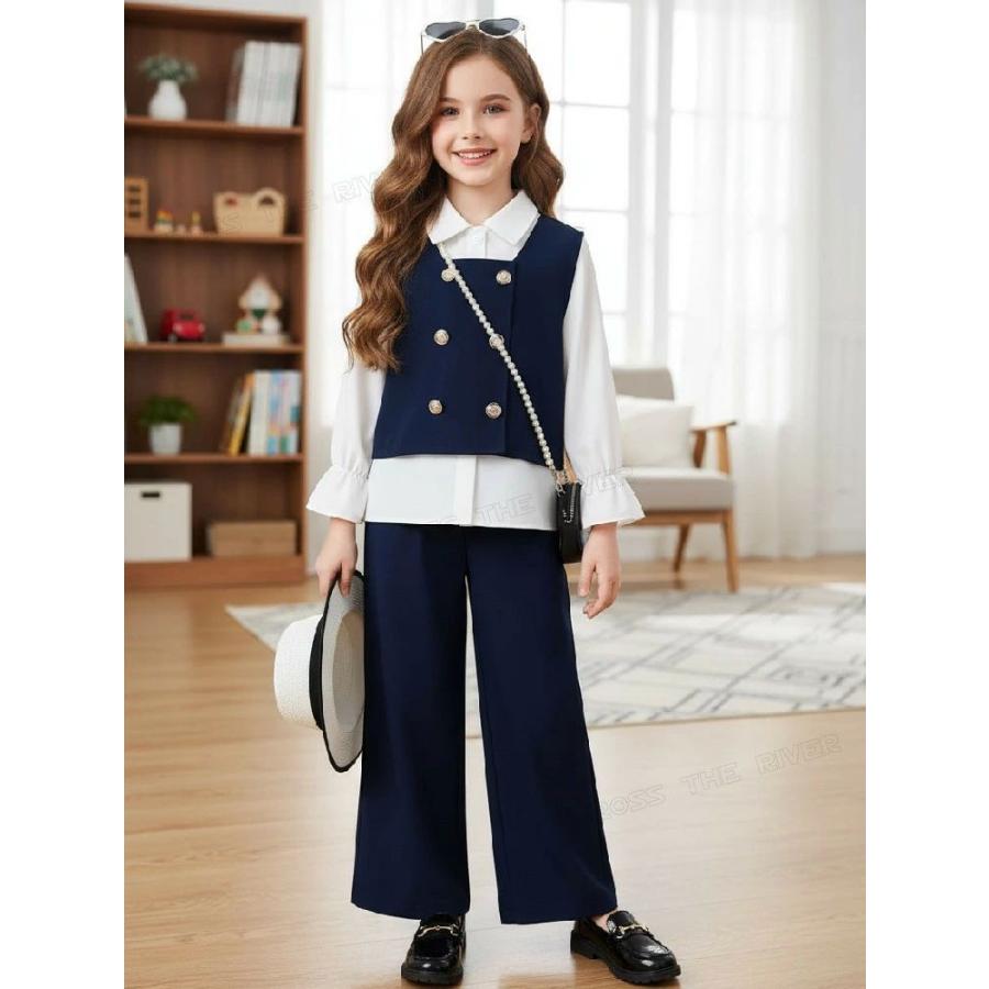 卒業式 スーツ 女の子 卒服 小学生 160cm 韓国 制服 小学校女子 パンツ 