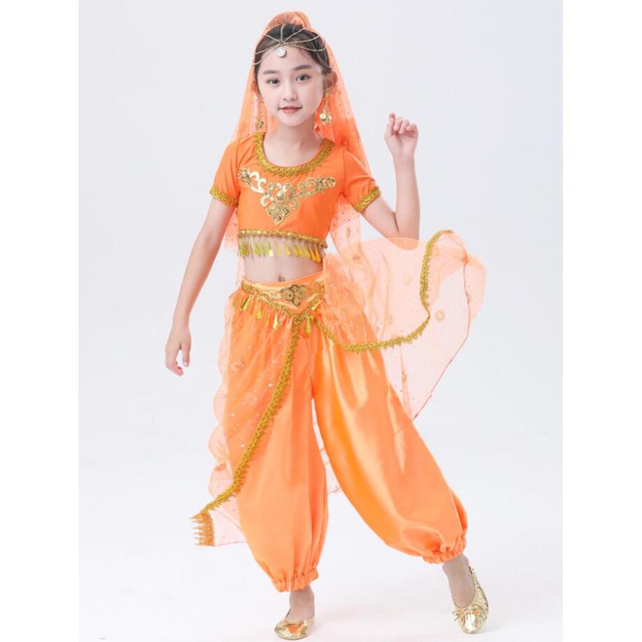 子供 アラビアン ベリーダンス 衣装 女の子 アラジン ジャスミン風