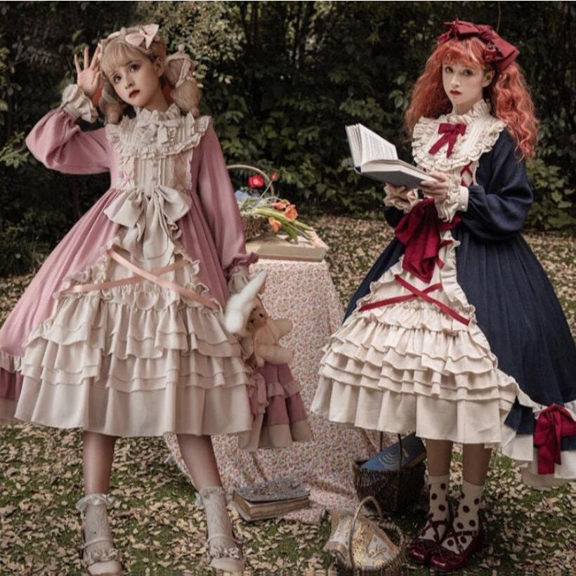ロリータドレス ワンピース お姫様 ドレス ゴスロリ＆ロリータ 長袖
