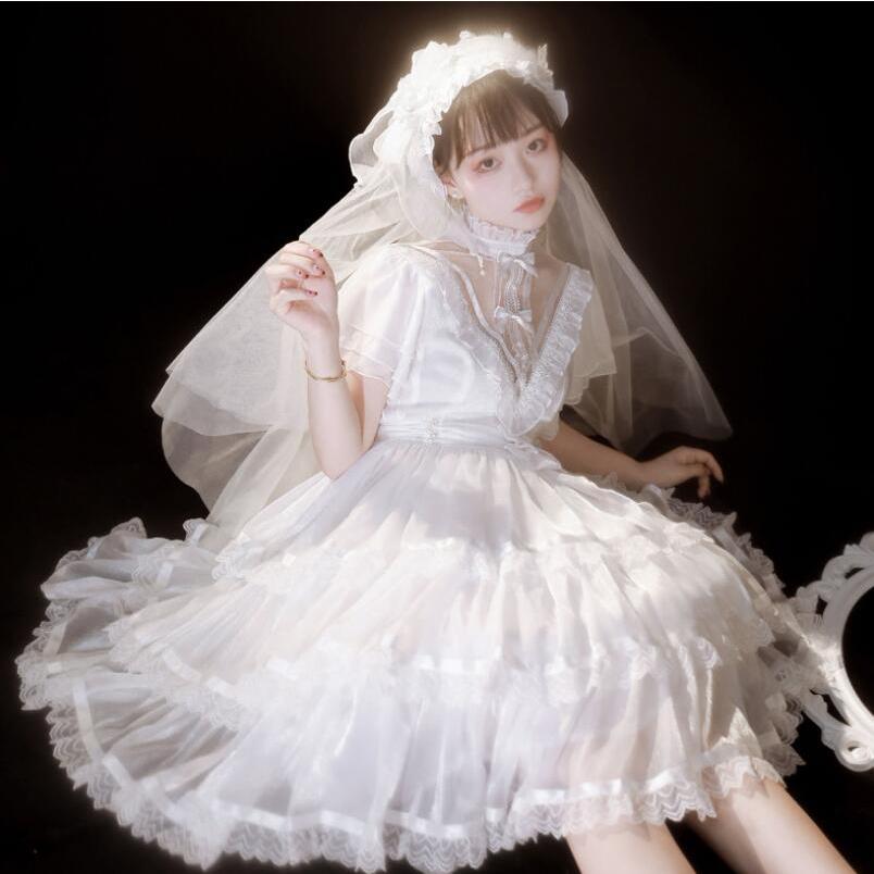 ワンピース ロリータ ドレス ゴシック＆ロリータ ゴスロリ 可愛い 半袖