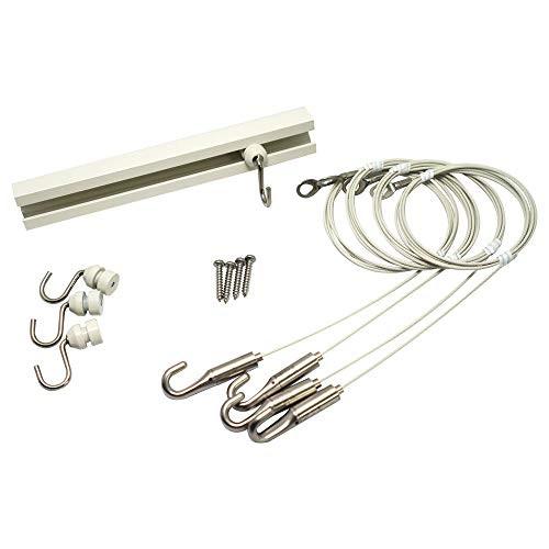 注目の タキヤ 絵 額を飾るピクチャーレールセット一式 K aセット 穴アキ 長さ2m ホワイト壁付け用フック ワイヤ 予約販売品 Www Technet 21 Org