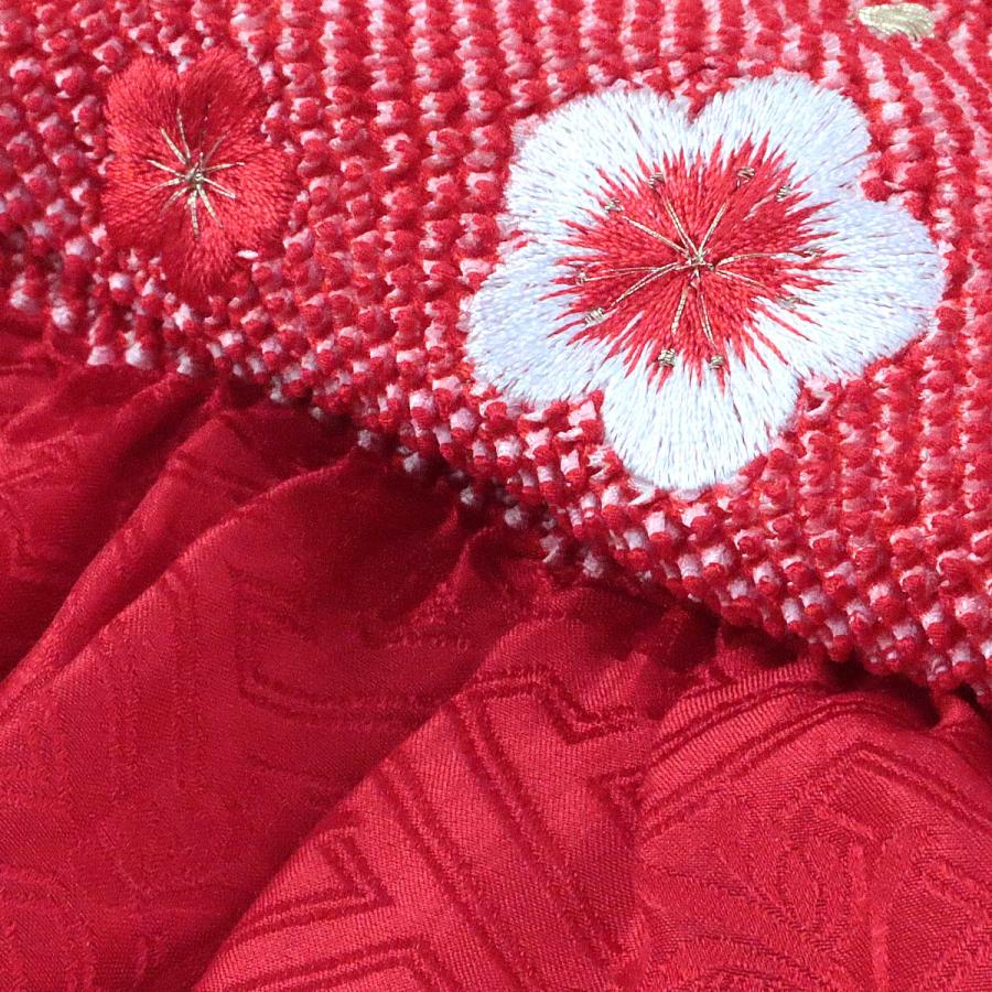総絞り帯揚げ 振袖用 -2M- 正絹 鹿の子絞り 四つ巻き 刺繍入り 総絞り帯揚げ 振袖用 -2M- 正絹 鹿の子絞り 四つ巻き 刺繍入り
