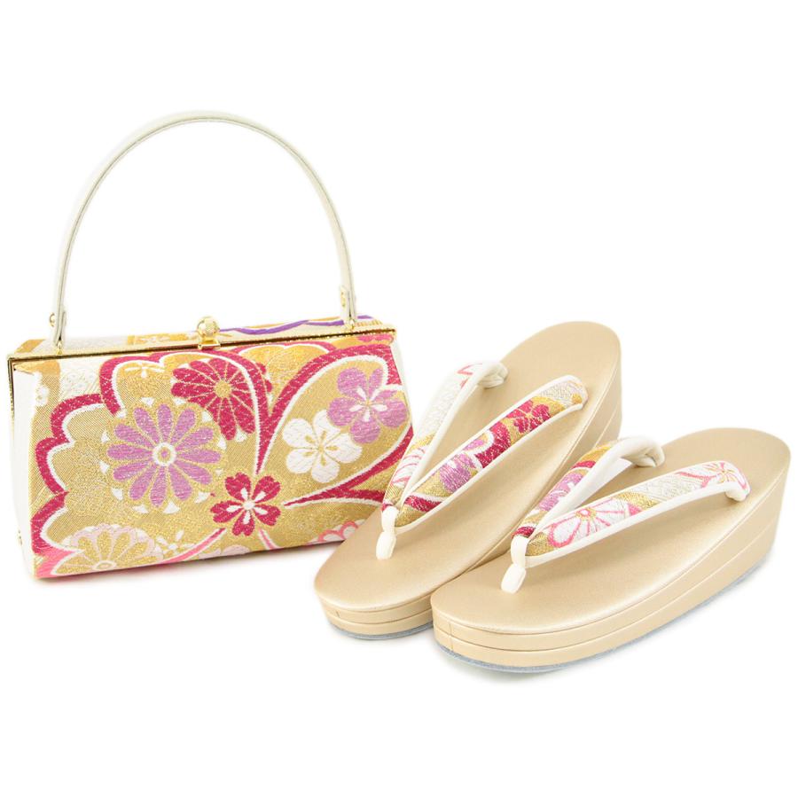 スタイルズ(STYLES) 【白梅】礼装用草履バックセットFサイズNo72972