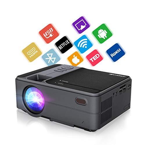 驚きの値段 小型 Wifi Bluetoothプロジェクター Android 1080pフルhd対応 モバイルプロジェクター スピーカー 台形補正 無線 50 Off Www Kmhsystems Com