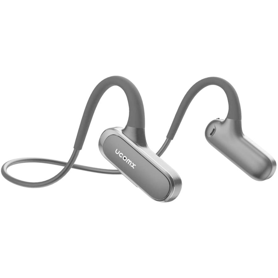 Ucomx Bluetooth イヤホン 耳を塞がず 開放型 スポーツ イヤホン 両耳通話 耳掛け式 液体シリコン 軽量快適 ワイヤレス イ｜aoi-store20｜02