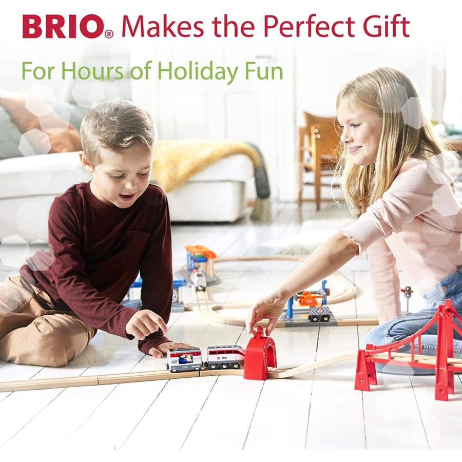 BRIO ( ブリオ ) WORLD カーゴレールデラックスセット 全54ピース 対象年齢 3歳~ ( 電動車両 電車 おもちゃ 木製 レー ブリオ WORLD カーゴレールデラックスセット 全54ピース 対象年齢 3歳 電動車両 電車 おもちゃ 木製 レー