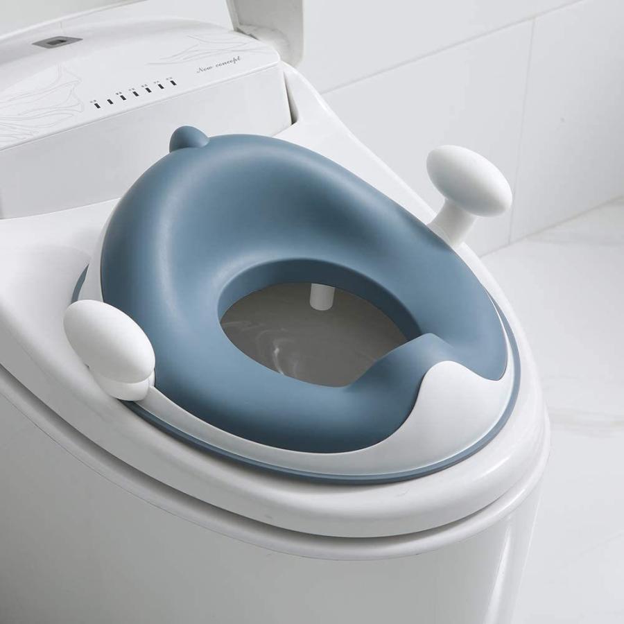 いよいよ人気ブランド 補助便座 ベビー おまる トイレトレーニング 柔らかい 幼児用トイレ便座 子供用 青い Materialworldblog Com