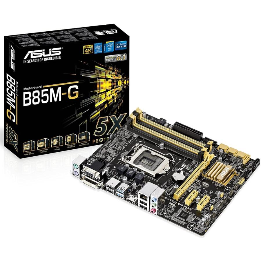 ASUS Intel B85 搭載 マザーボード LGA1150対応 B85M-G microATX Intel B85 搭載 マザーボード LGA1150対応 B85M microATX