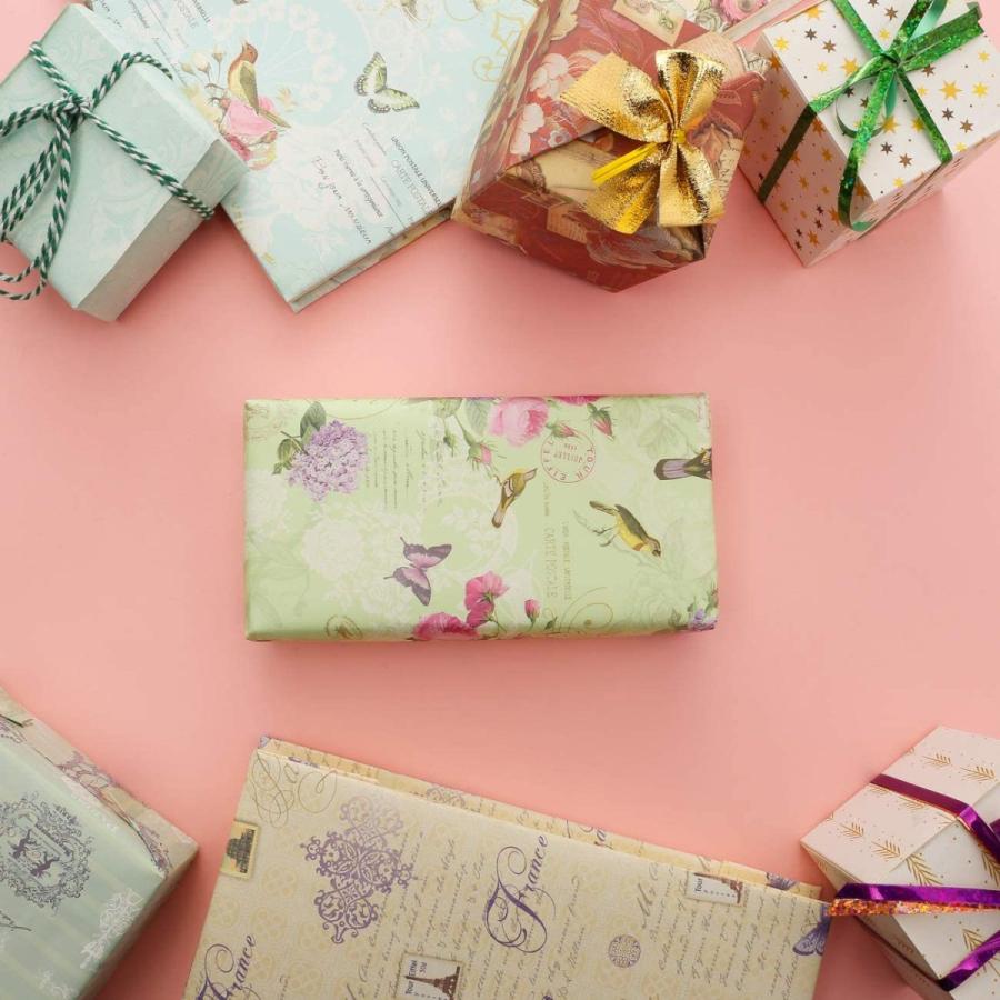 Kesote ブックカバー ラッピングペーパー ギフトカバー プレゼントカバー 洋 花 包装紙 Diy 12種類 24点 Aoi Store 通販 Yahoo ショッピング
