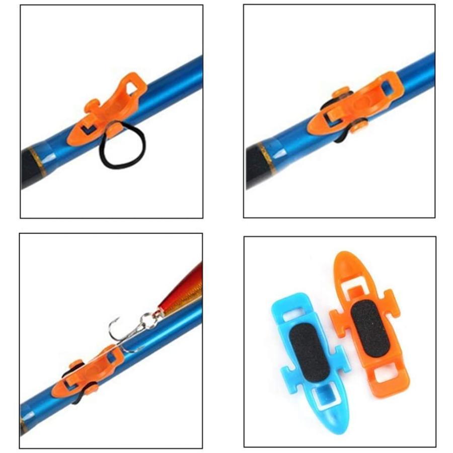 12個セット ルアーフックホルダー ルアー フックキーパー 釣り道具 ルアー用フックキーパー ルアー釣りロッドベルト ゴムリング付き ブラッ Aoi Store 通販 Yahoo ショッピング