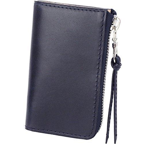 バギーポート キーケース 本革 藍染めレザー ZYS-093 メンズ ネイビー