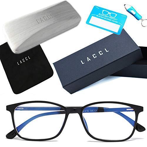LACCL (ラクル) ブルーライトカット メガネ 超軽量 14グラム 伊達眼鏡 メンズ レディース クリアレンズ 度なし UV 90％以上