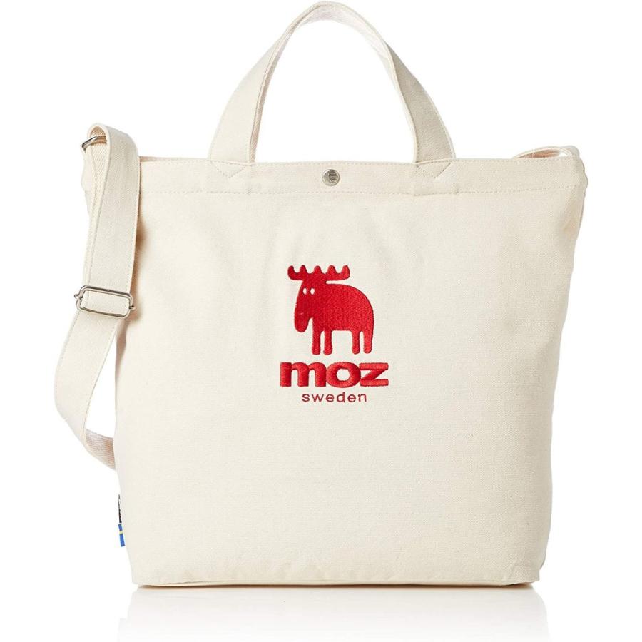 モズ トートバッグ 帆布 キャンバス 2WAY ホワイト×レッド|aoi-store20|02