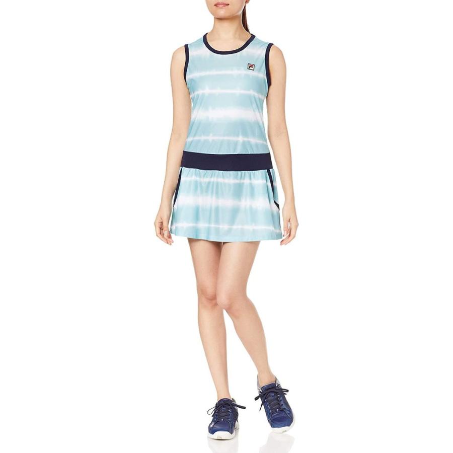 35 Off Uvカット 速乾 吸水 ワンピース テニス テニス フィラ ストレッチ 日本サイズl相当 L 日本 サックス レディース Vl2135 ウエア