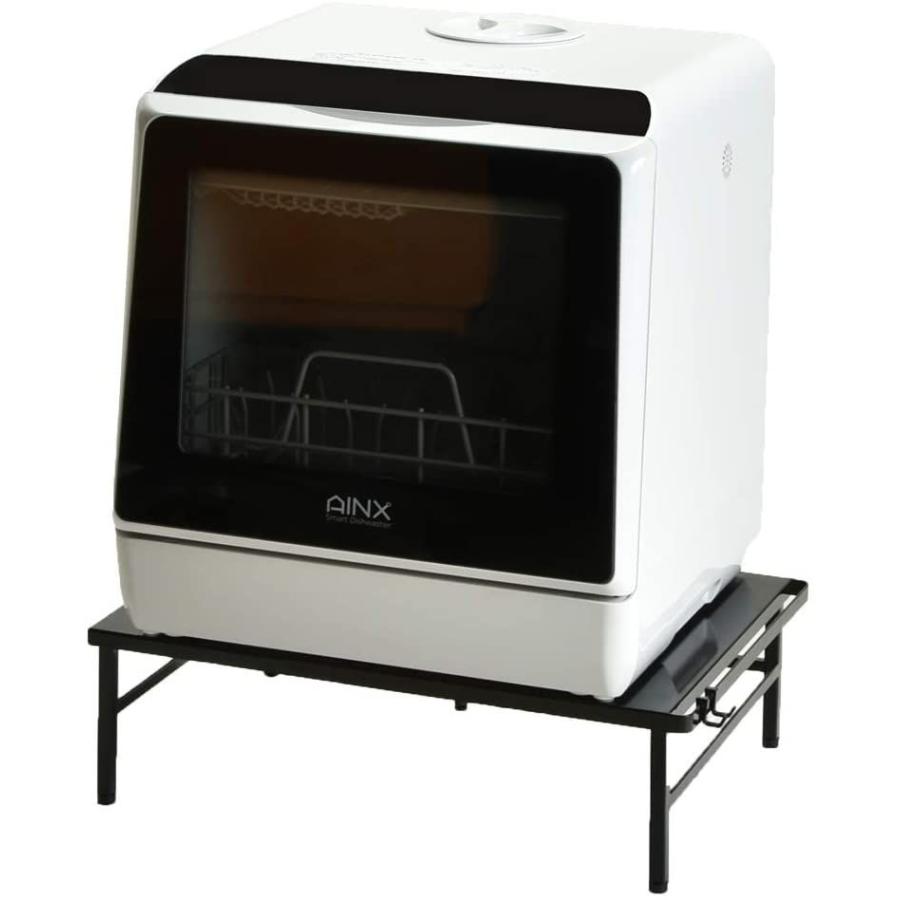 アイネクス 工事がいらない Ainx 工事がいらない 食器洗い乾燥機 Ax S3w 食器洗い乾燥機 ホワイト Monogallery限定 伸縮食洗 機ラック タワー Aoi ブラッ Aoi Store
