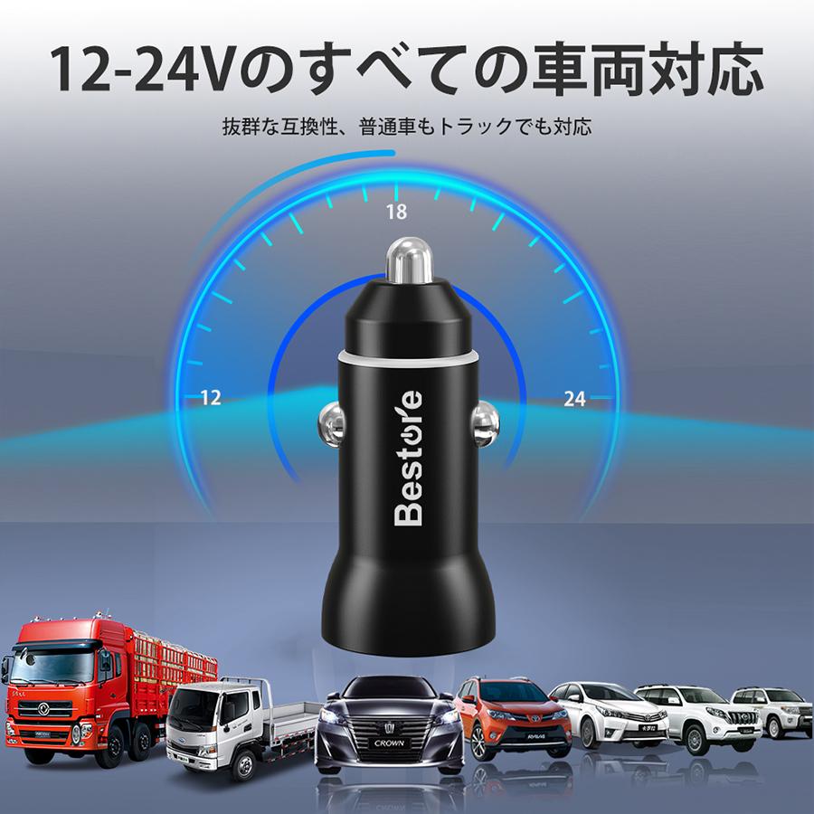 シガーソケット usb カーチャージャー【QC3.0急速充電&33W】 高速 2USBポート 12V/24V 超小型 車用 iPhone Android対応 :CC01:葵ストア - 通販 - Yahoo!ショッピング シガーソケット usb カーチャージャー【QC3.0急速充電&33W】 高速 2USBポート 12V/24V 超小型 車用 iPhone Android対応 :CC01:葵ストア - 通販 - Yahoo!ショッピング