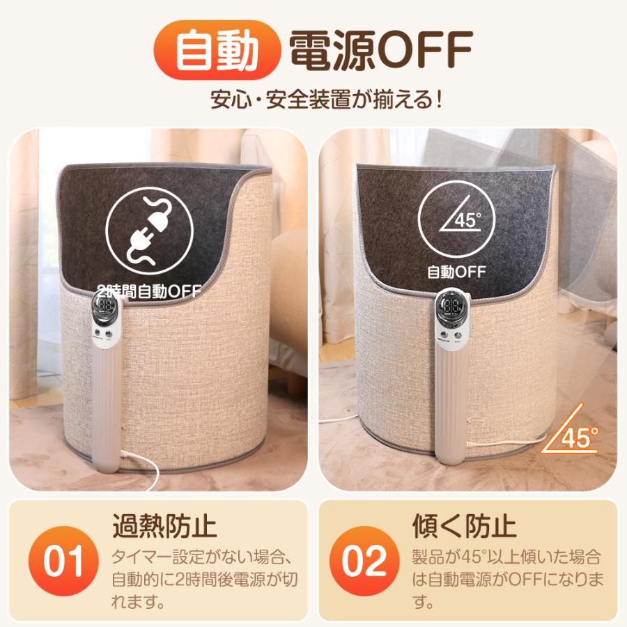 パネルヒーター 足元 折りたたみ 足元ヒーター 5面 遠赤外線 パネル