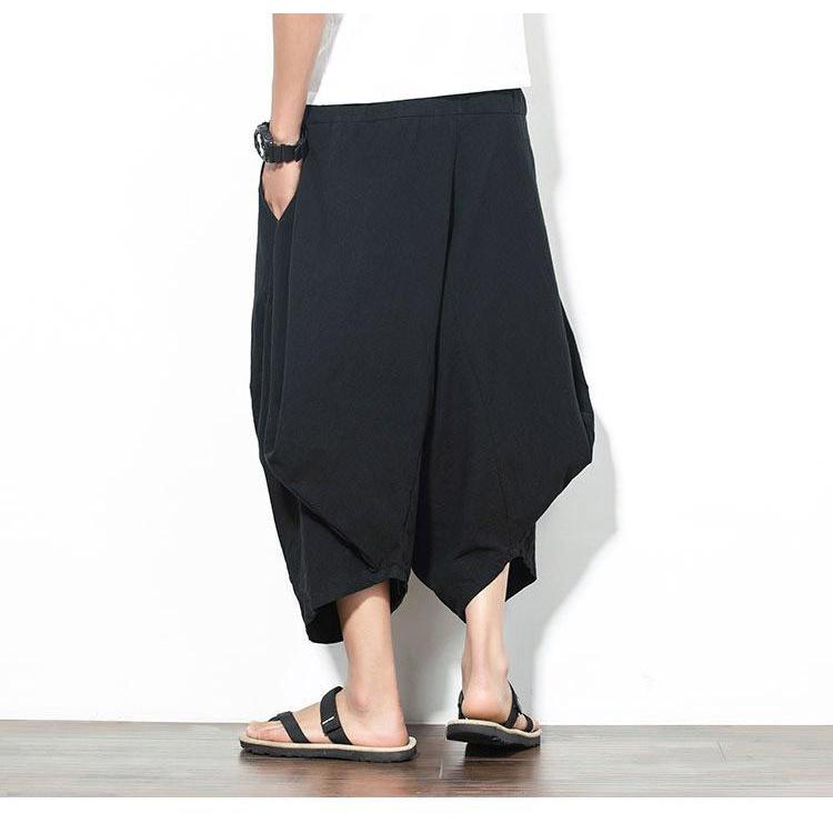 ワイドパンツ サルエルパンツ メンズ アラジンパンツ ゆったり