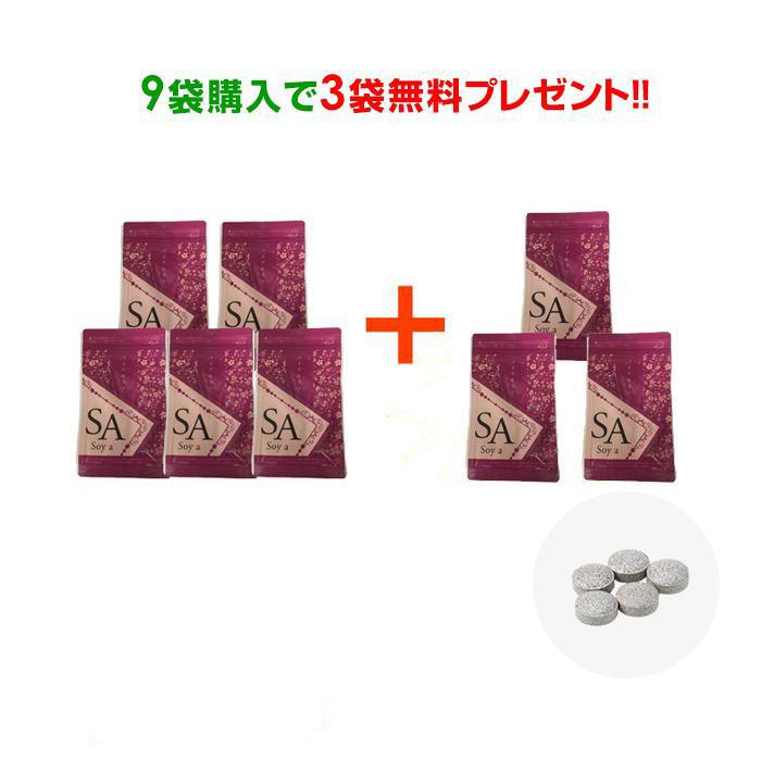 アグリコン型イソフラボン ソイアルファ 30粒 9 3袋 サプリメント 円分 大豆イソフラボン