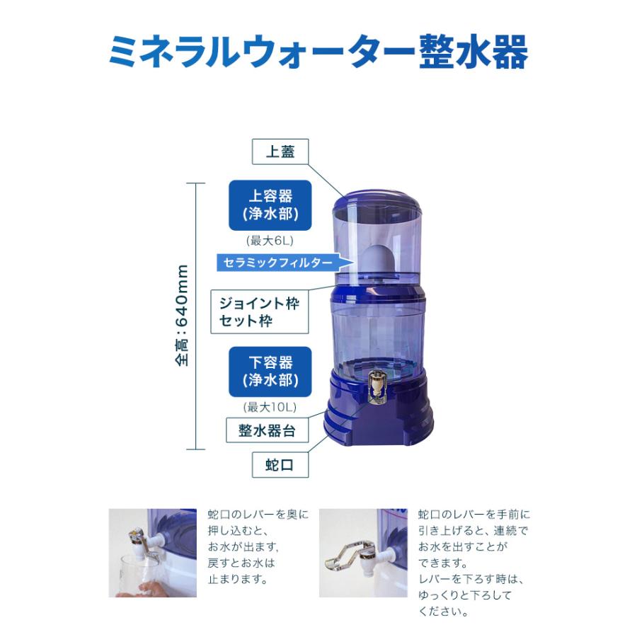 ミネラル水整水器(発送に2〜3日かかります。ビコウのしずくは付属していません。)｜aoidou-y｜09