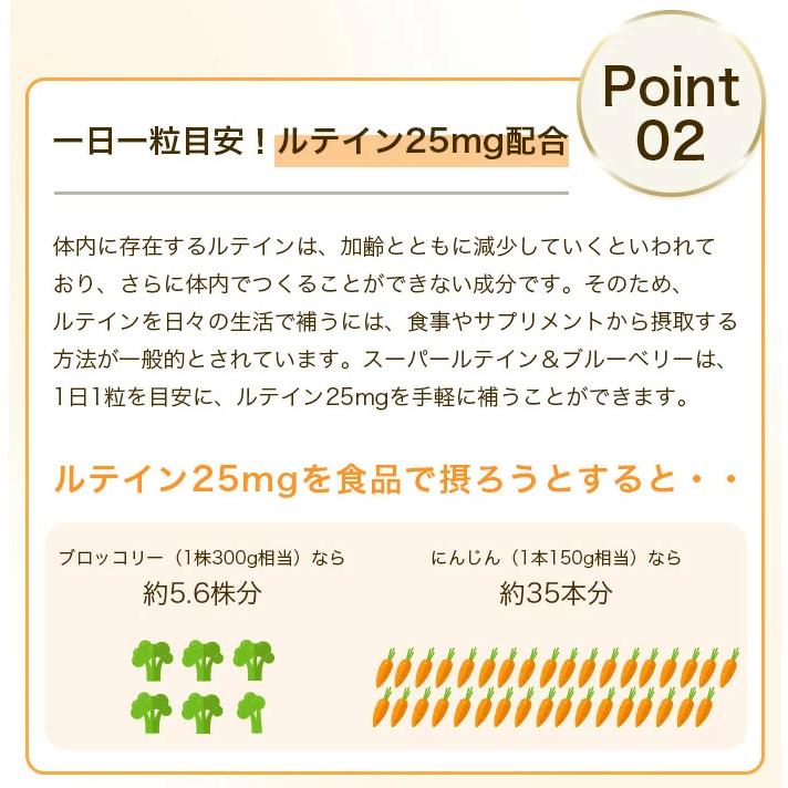 スーパールテイン＆ブルーベリー5袋+1袋 1袋あたり30粒入り 約30日分 