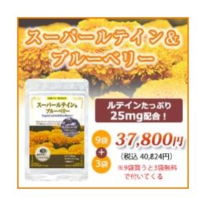スーパールテイン＆ブルーベリー9袋+3袋 1袋あたり30粒入り 約30日分 