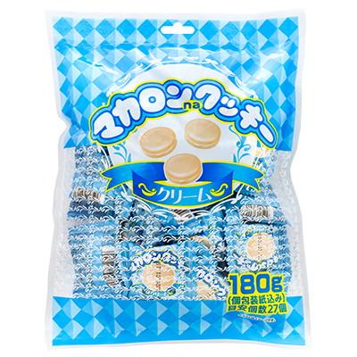 ☆Cyan◡̈⋆*☆アミューズメント景品 お菓子 マカロンクッキー クリーム180g（目安個数27個） 駄菓子 子供会 景品