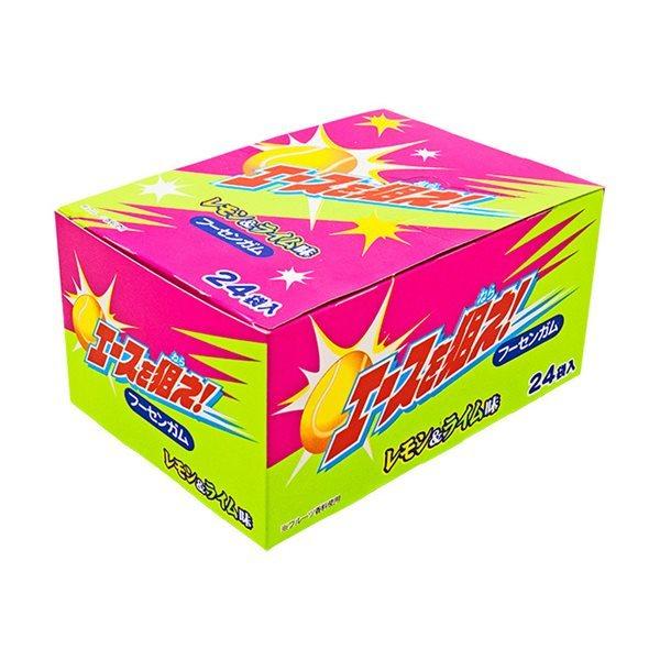 エースを狙え！レモン＆ライム味フーセンガム 24入 駄菓子