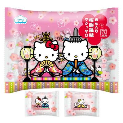 ハローキティー桜餅風味マシュマロ 駄菓子 子供会 景品 お祭り