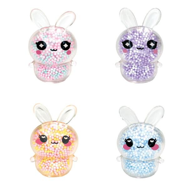 ✻✺おもちゃ屋✺❁ 様and2ble 新品未開封　アルバム未開封　3種×8セット ぷにぷにうさちゃんmini 24入 景品 おもちゃ 子供会 お祭り くじ引き