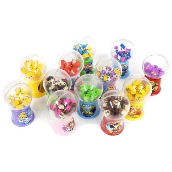 代引き不可】 ディズニーガチャガチャミニ消しゴム ２４入 景品